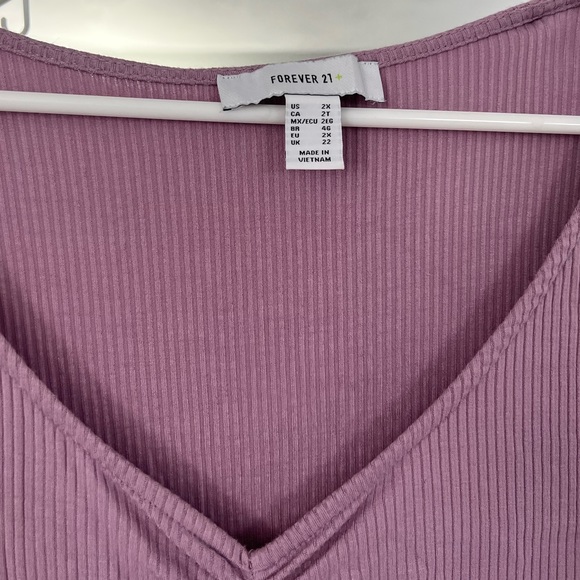 Forever21 Plus 2X Light Purple Bodysuit - Picture 3 of 3
